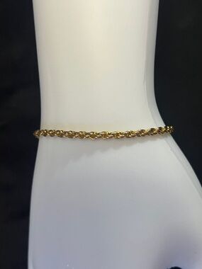 Vintage Avon Rope Chain 4mm- Classic Women’s Jewelry 7 1/2”